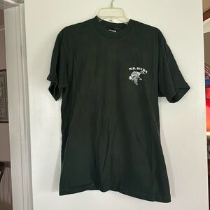 100% cotton Hunter Green Short Sleeve size L. Mr. Ducks small logoed. EUC.